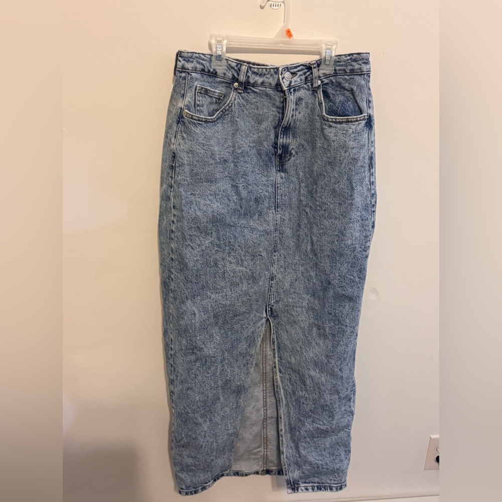 ASOS denim midi skirt